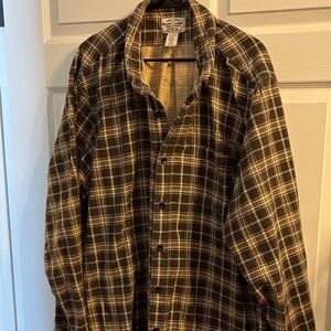 Ralph Lauren Brown and Blue Plaid Shirt